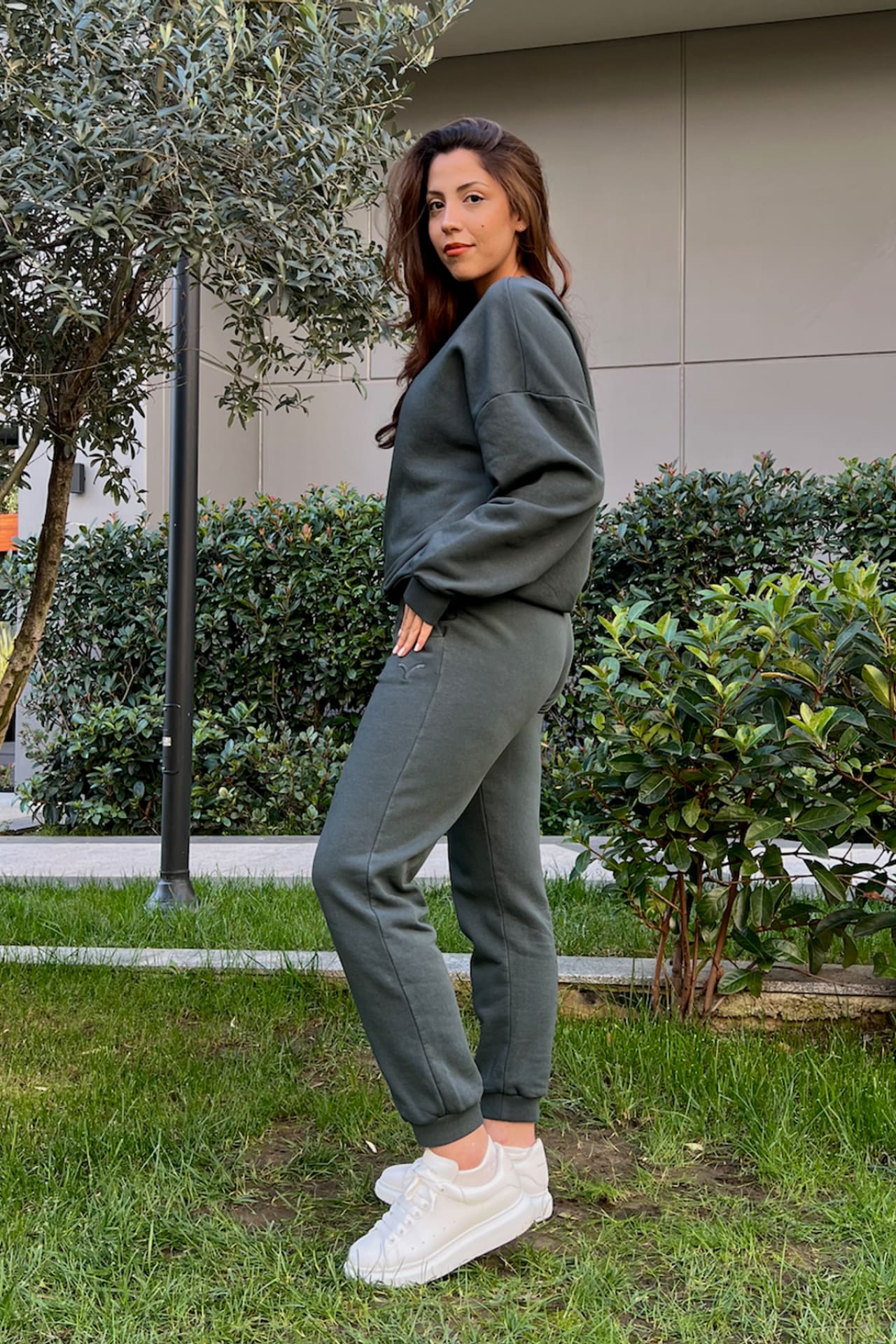 OVER THE CLOUDS GRİ JOGGER SWEATPANT - Sweatpantler - BIRDIEJAY